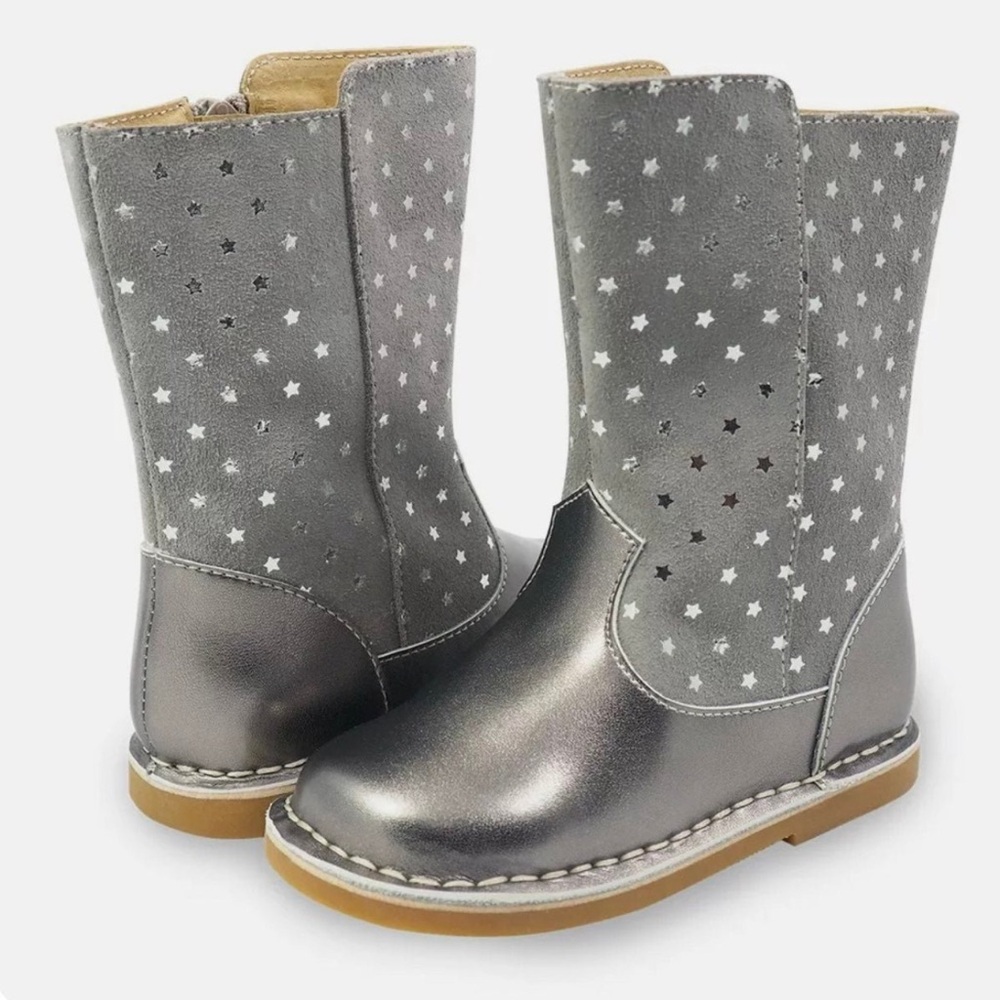 Livie & Luca Vega Dusk Silver Star Boots - size 7